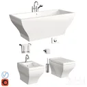 Villeroy&Boch La Belle part 1 - Унитаз и Биде - 3D модель