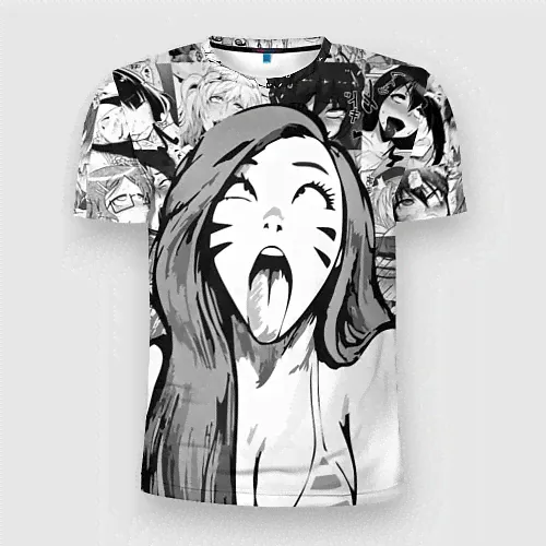 Мужская спорт-футболка Belle Delphine Ahegao-0