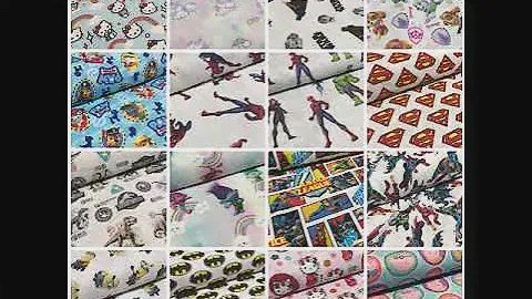 Comic Superheroes Cartoon Licensed Digital Printed 100% Cotton Fabric M1510 Mtex