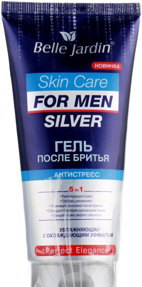 Belle Jardin Skin Care Гель после бритья антистресс 5в1 Perfect Elegance, увлажняющий с охлаждающим эффектом, 200 мл