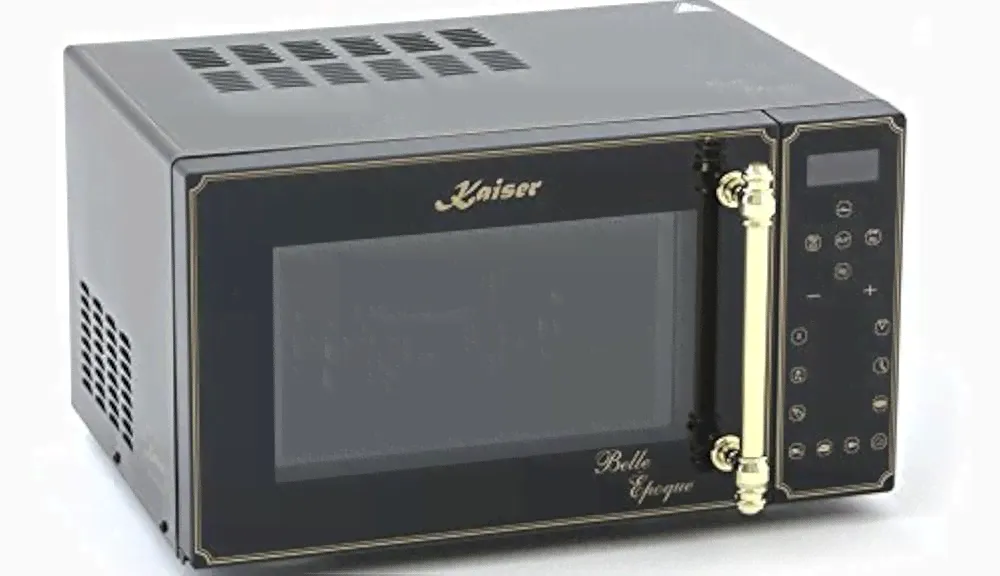 Микроволновые печи с духовкой и грилем Kaiser Belle Époque Exklusive Mikrowelle Anthrazit Gold Design 25L/Mit Grill und Heißluft/Luxus Herstellers Kaiser/1000W Grill/ 2300W Heißluft/ Full TouchControl