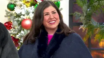 Belle by Kim Gravel Faux Fur Trim Pull Through Ruana on QVC
