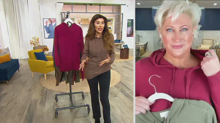 Belle by Kim Gravel BeLuxe Sweater Knit Pullover Hoodie on QVC