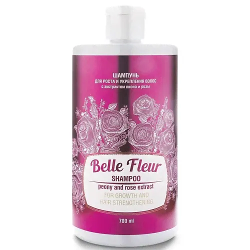 BELLE FLEUR Шампунь Belle Fleur для роста и укрепления волос с экстрактом пиона и розы