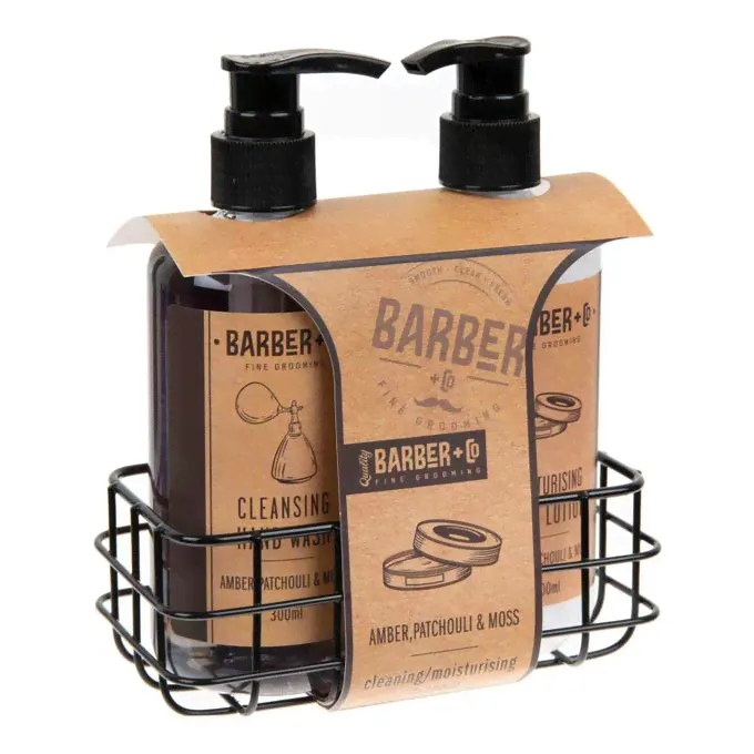 Косметический набор Belle & Whistle Barber Амбра, пачули и мох для мужчин 2 предмета