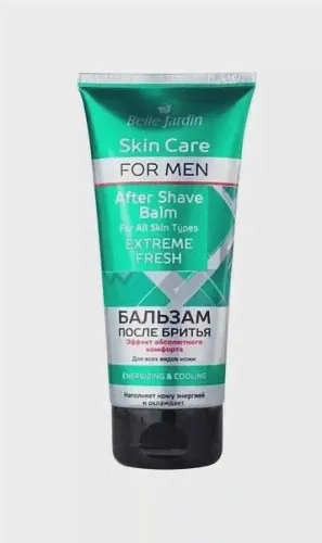 BELLE JARDIN, Бальзам после бритья Men Extreme Fresh 5 в 1, охлаждающий, 200 мл