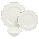 Сервиз столовый фарфор, 12 предметов, на 4 персоны, Belle, 0850082