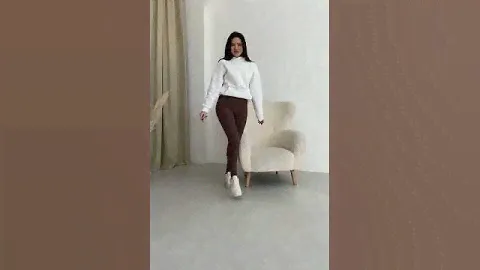 Леггинсы в рубчик