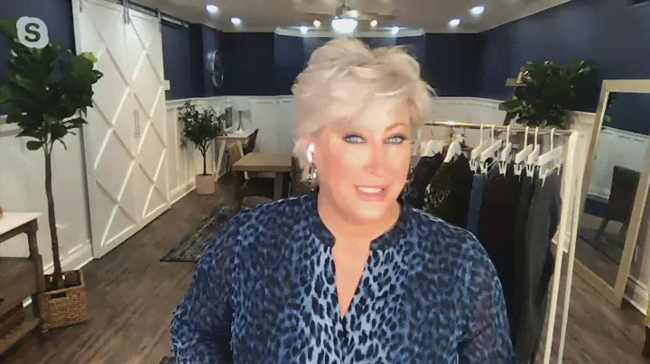 Belle by Kim Gravel Animal Print Hi-Low Blouse on QVC