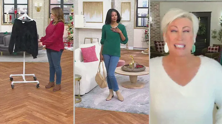 Jingle Belles by Kim Gravel Eyelash Yarn Sweater on QVC
