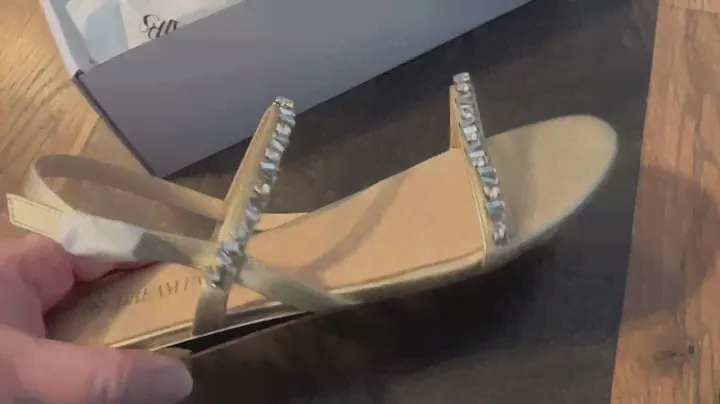 DREAM PAIRS Lässige, elegante Damen Sommerschuhe mit niedrigem Keilabsatz, süße Riemchen Strass Sand