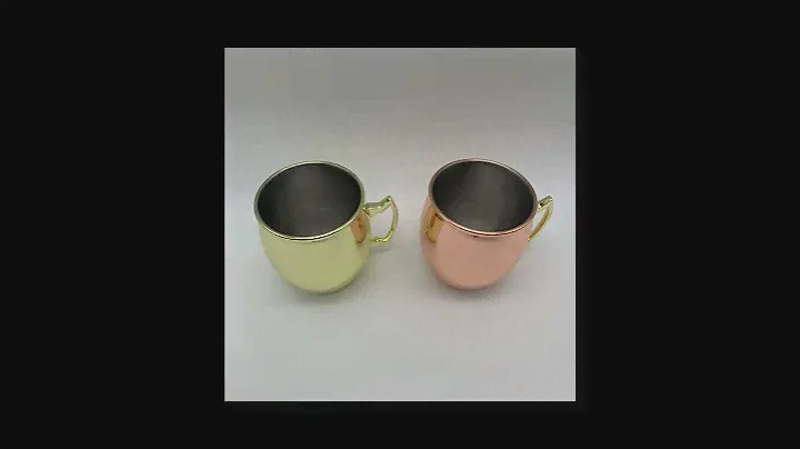 16oz/500ml Rose Gold Copper Color Stainless Steel Moscow Mule Mug Cup
