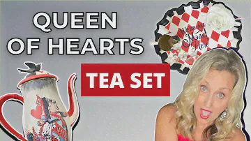 Paint a Queen of Hearts Tea set | Tracey's Fancy