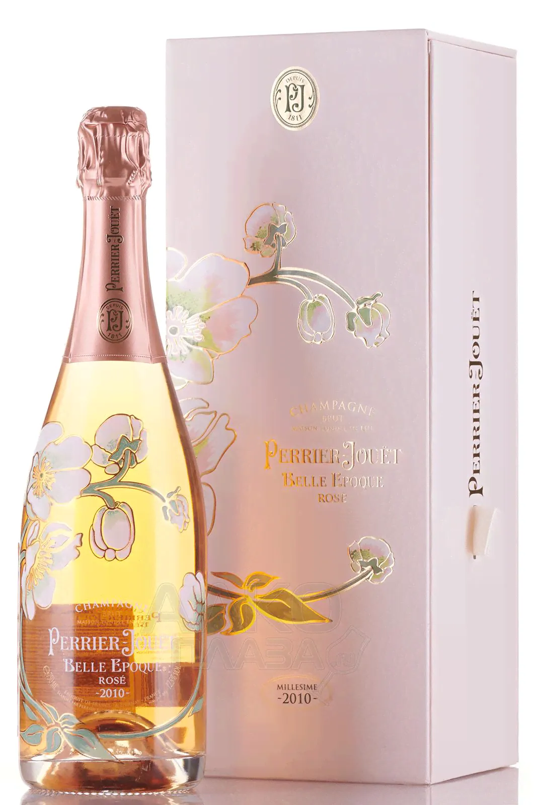 Perrier Jouet Belle Epoque gift box - шампанское Перрье Жуэ Белль Эпок Розе розовое брют 0.75 л в п/у-0