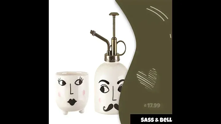 Sass & Belle Mister & Mrs White Plant Set