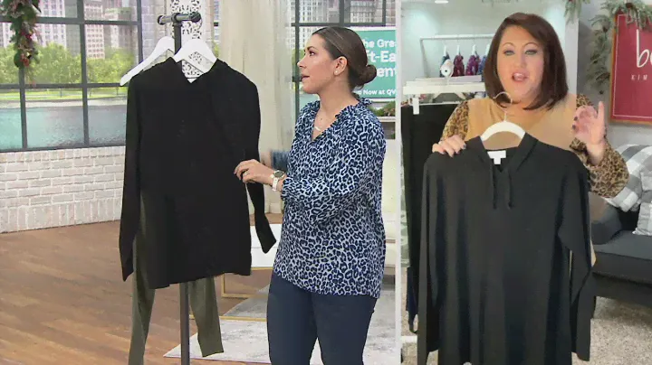 Belle by Kim Gravel BeLuxe Sweater Knit Pullover Hoodie on QVC