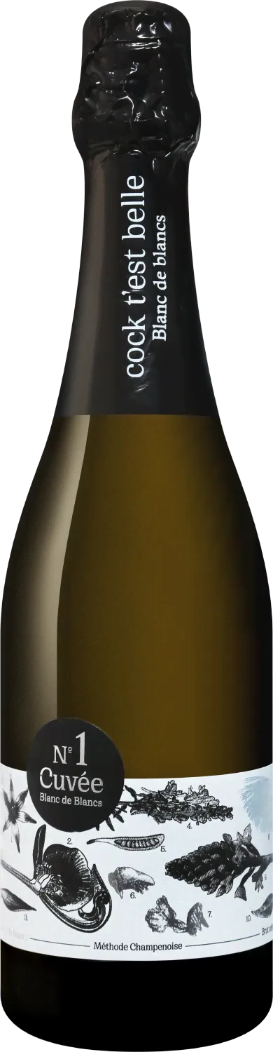 Игристое вино и шампанское Cock t’est belle. Chardonnay. Cuvee №1 Blanc de blanc-0