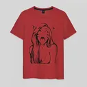 Мужская Футболка Belle Delphine Ahegao (хлопок)